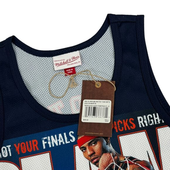 Mitchell & Ness SLAM Kenyon Martin Jersey New Jersey Nets Tank Top Small New - Picture 3 of 4